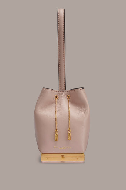 Donna Karan SISAL LEATHER CLUTCH