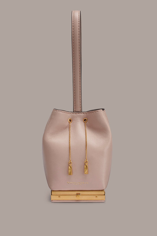 Donna Karan SISAL LEATHER CLUTCH
