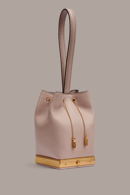 Donna Karan SISAL LEATHER CLUTCH