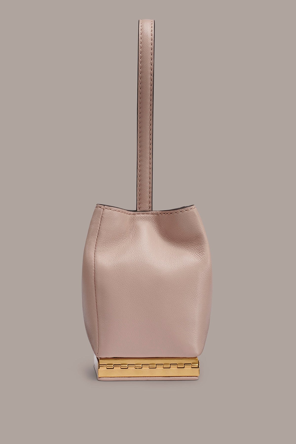 Donna Karan SISAL LEATHER CLUTCH