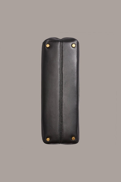 Donna Karan POPLIN LEATHER CLUTCH