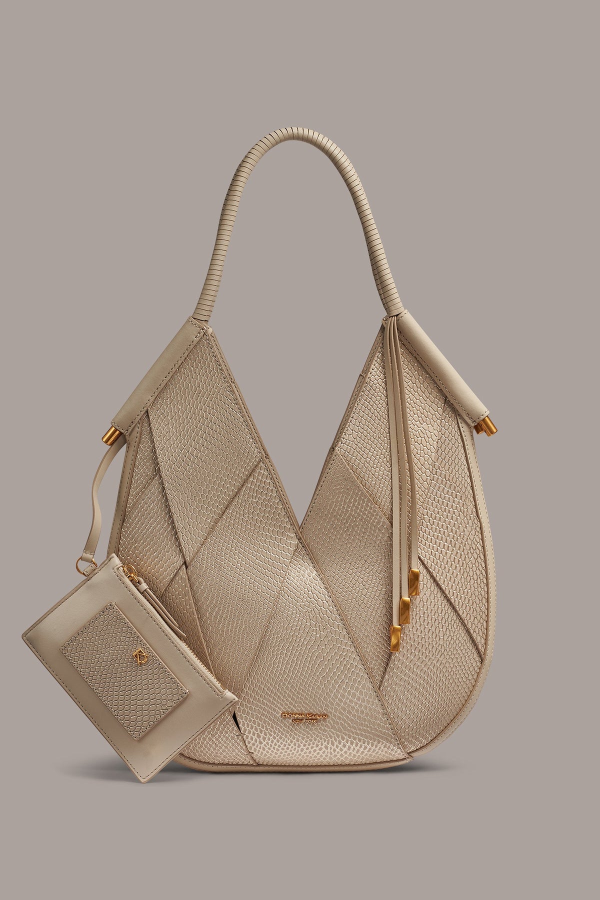 Donna Karan BALDWIN WOVEN LEATHER MINI SHOULDER BAG