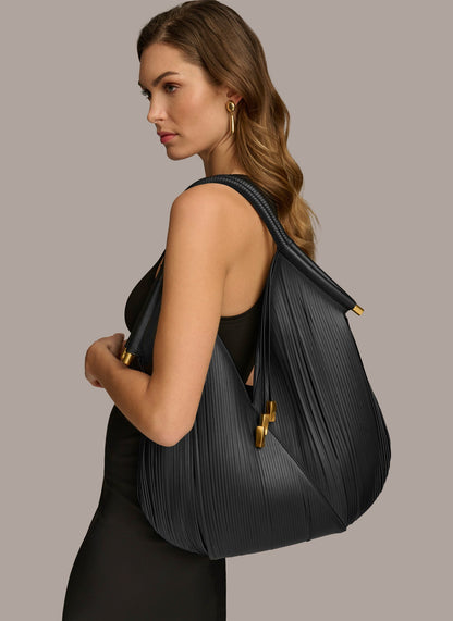 Donna Karan BALDWIN LARGE LASER-CUT SHOULDER BAG