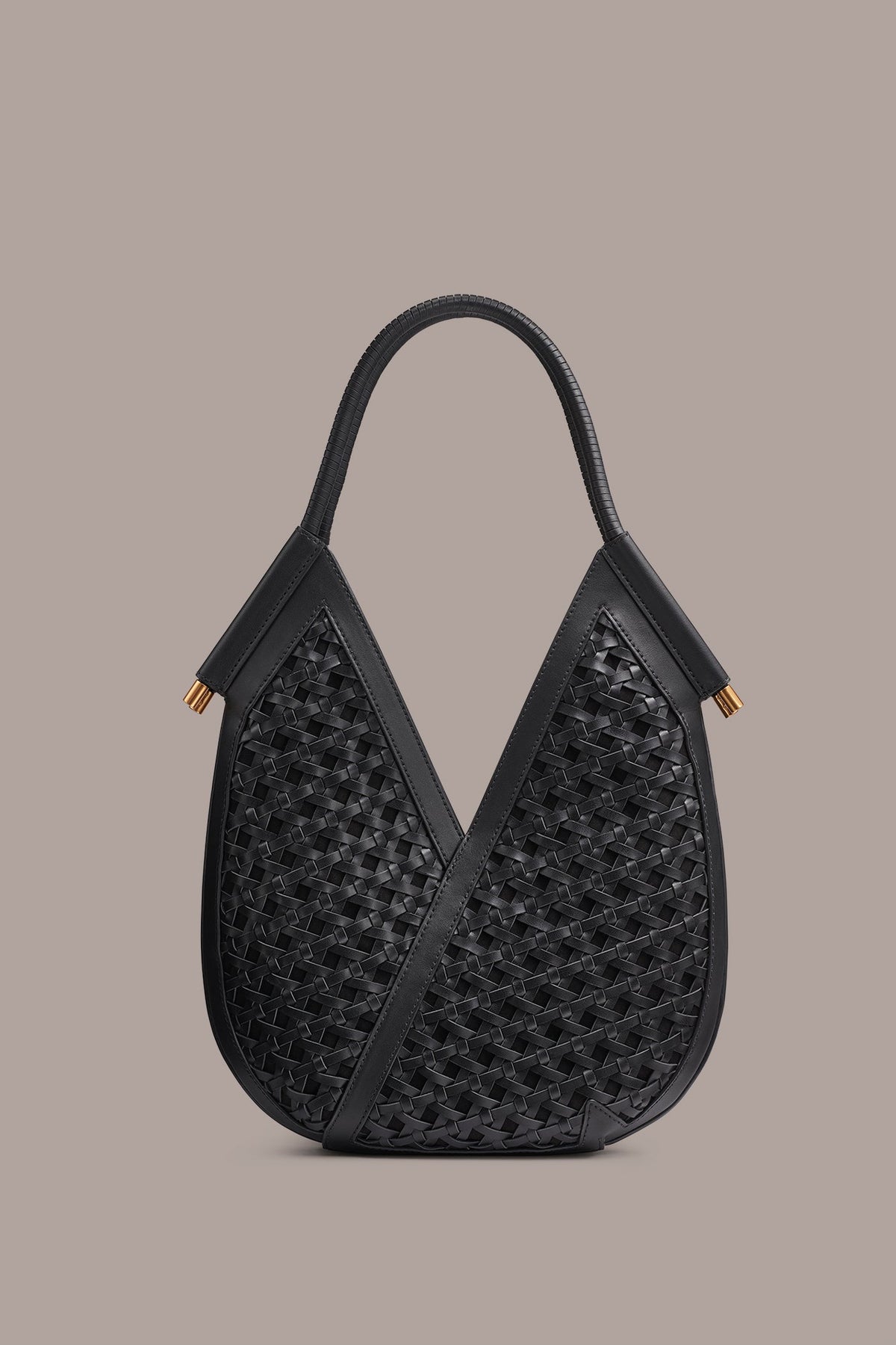 Donna Karan BALDWIN MINI WOVEN GROMMET SHOULDER BAG