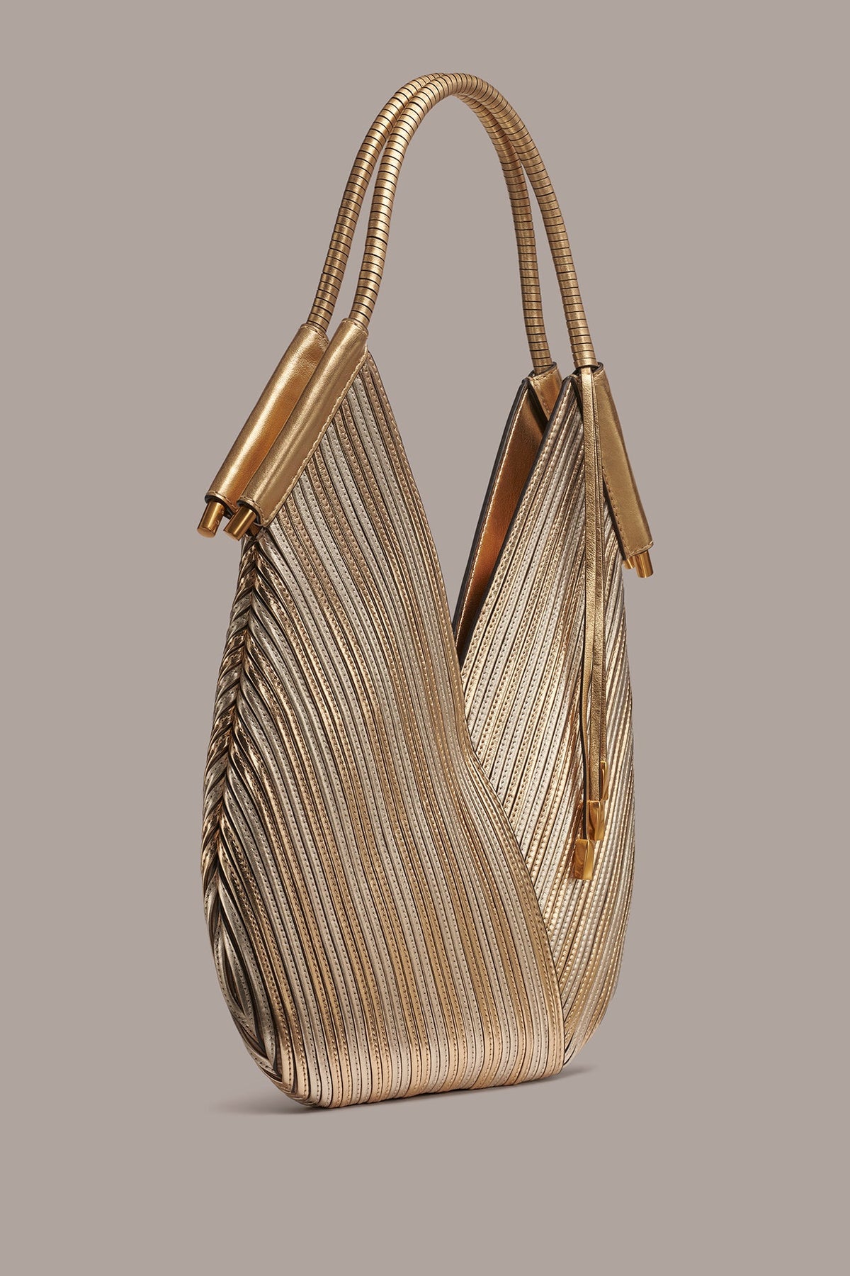 Donna Karan BALDWIN MINI METALLIC SHOULDER BAG