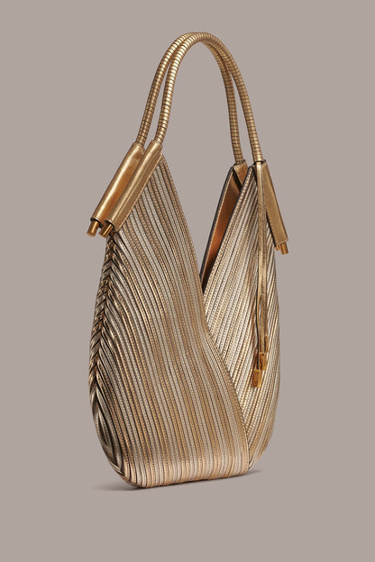 Donna Karan BALDWIN MINI METALLIC SHOULDER BAG