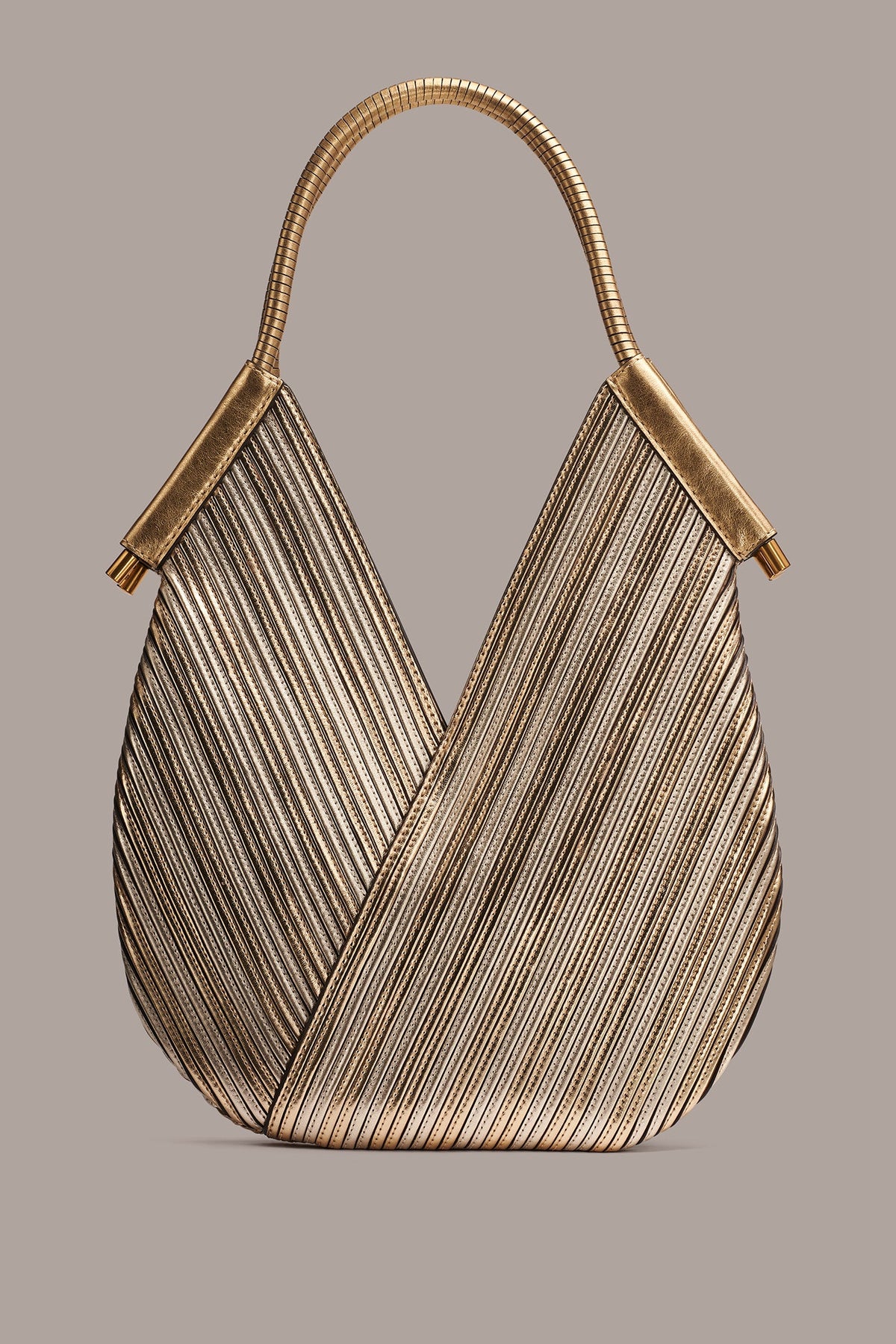 Donna Karan BALDWIN MINI METALLIC SHOULDER BAG
