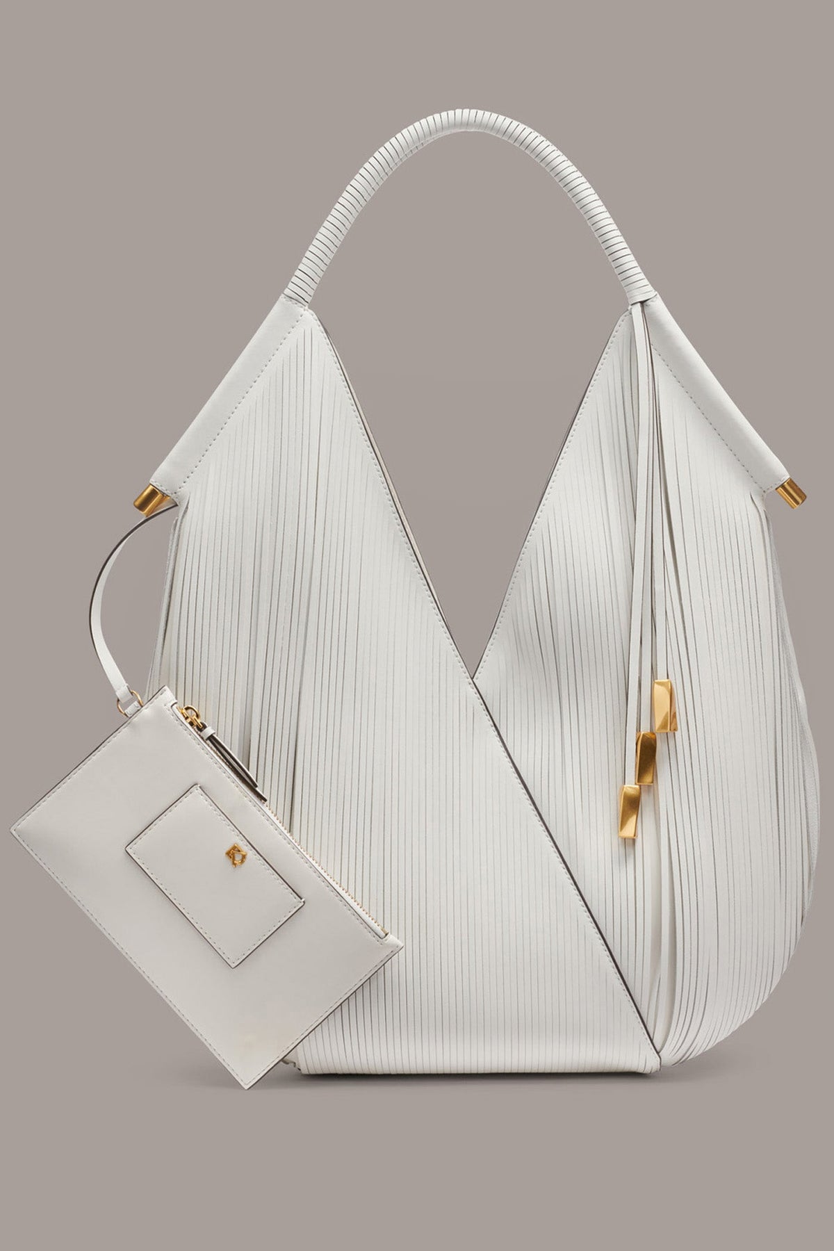 Donna Karan BALDWIN LARGE LASER-CUT SHOULDER BAG