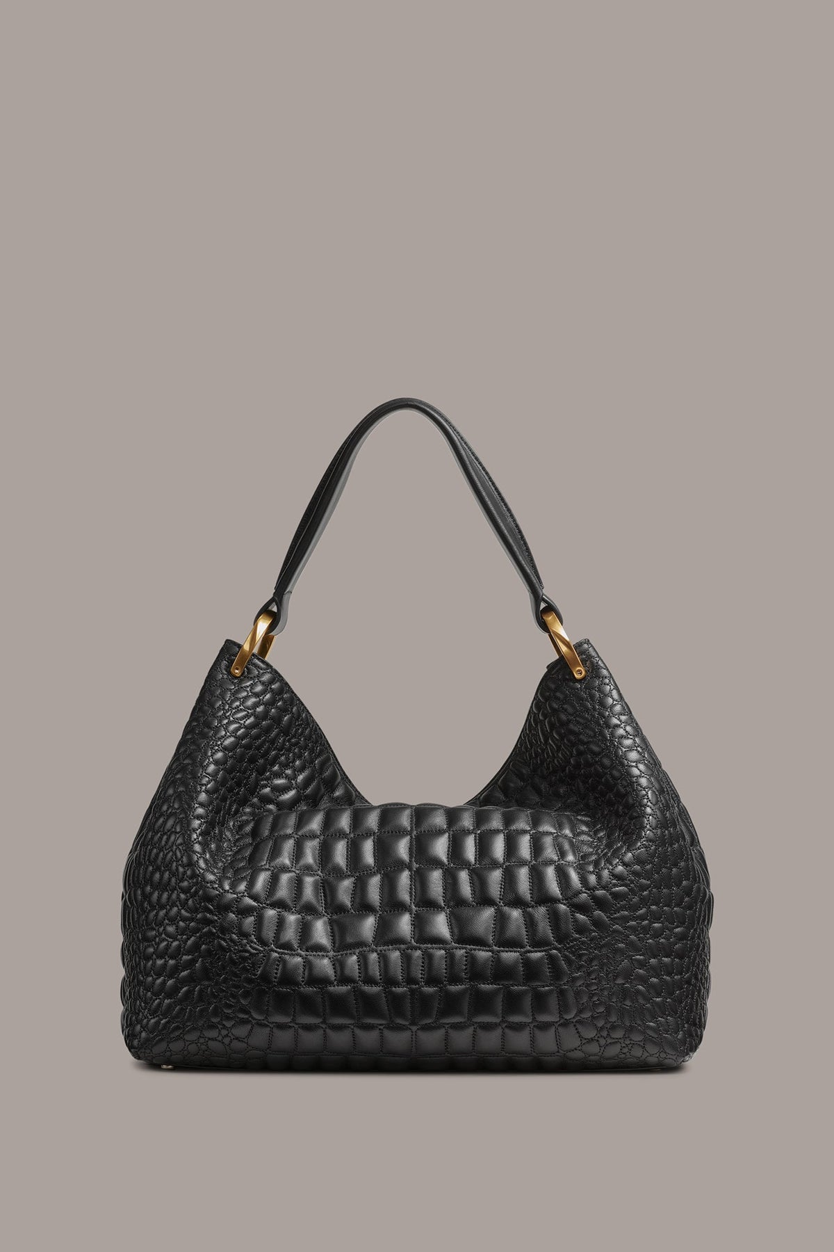Donna Karan GLENWOOD CROC-EFFECT SHOULDER BAG