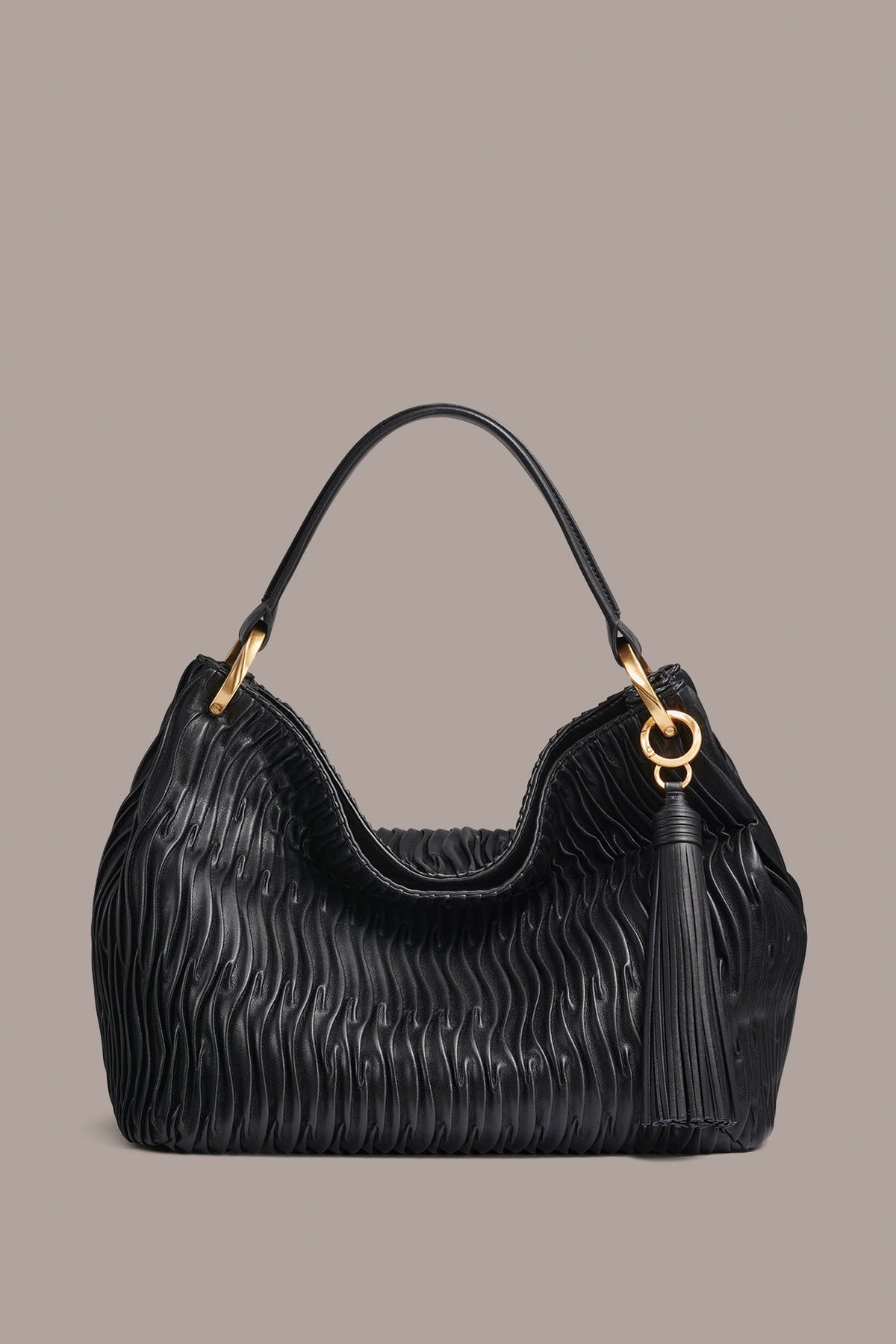 Donna Karan GLENWOOD PLEATED SHOULDER BAG