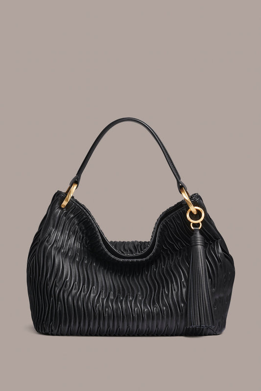 Donna Karan GLENWOOD PLEATED SHOULDER BAG