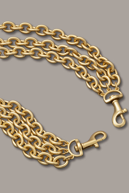 Donna Karan MULTI ROW CHAIN LINK COLLAR NECKLACE