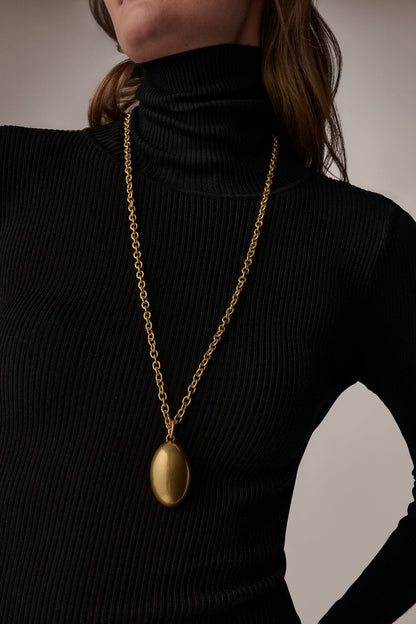 Donna Karan LONG PEBBLE PENDANT NECKLACE