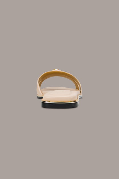 Donna Karan HALO SQUARE-TOE SLIDE SANDAL