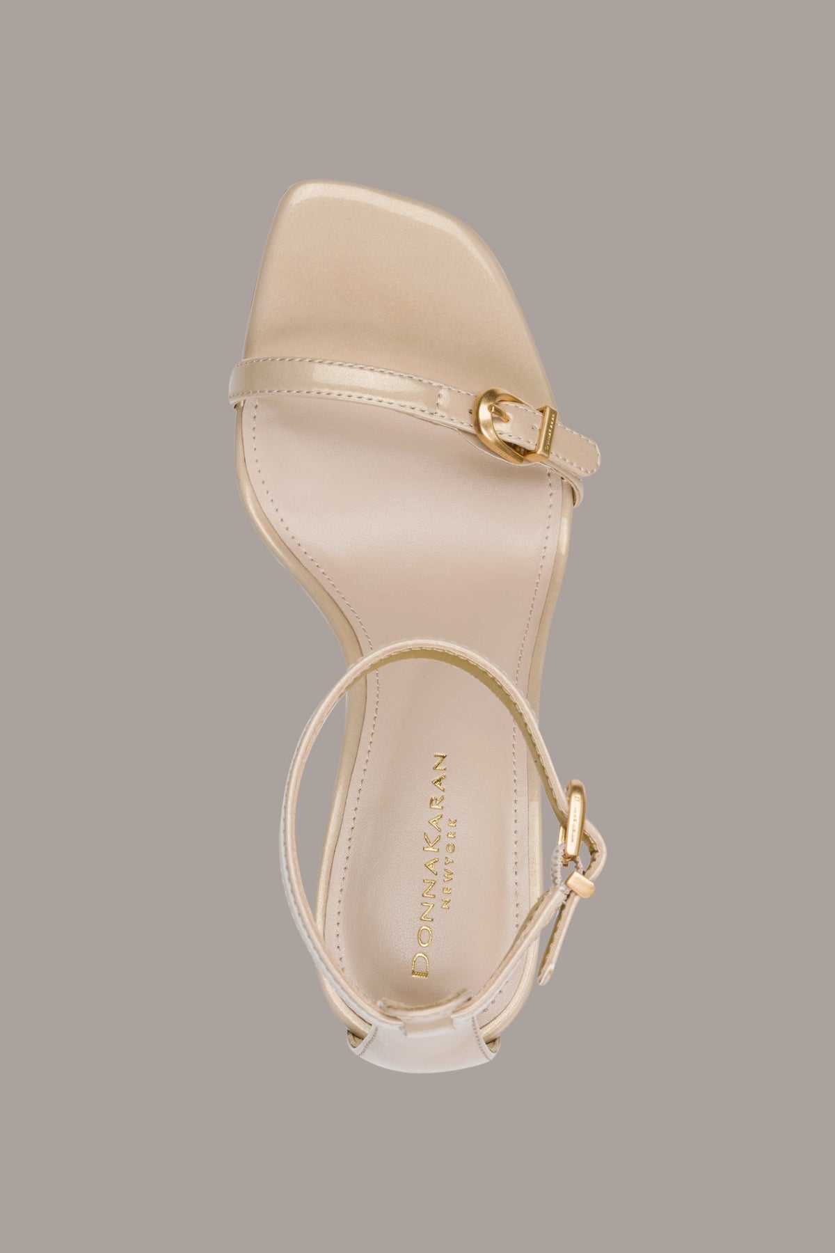 Donna Karan PRYCE PATENT ANKLE STRAP SANDAL
