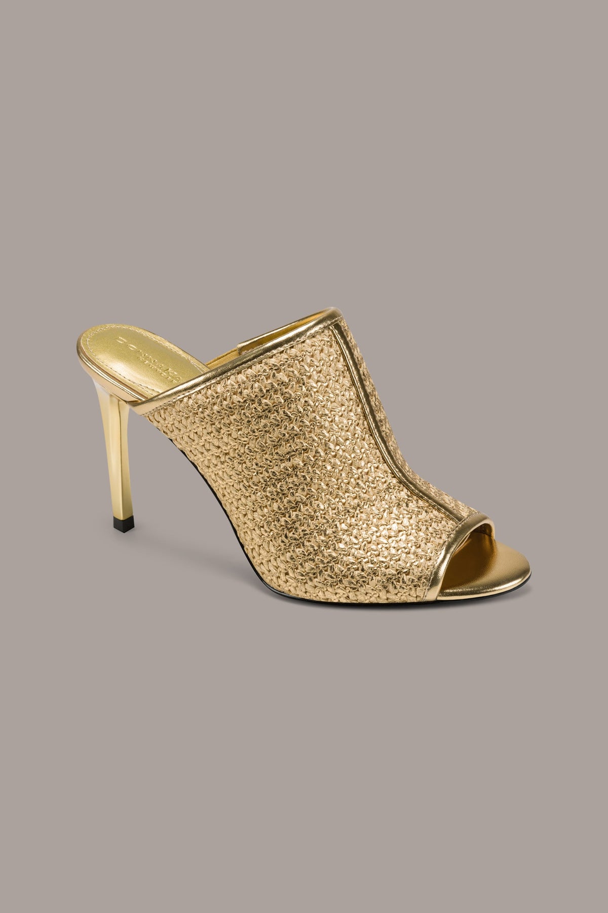 Donna Karan DONNA METALLIC RAFFIA MULE