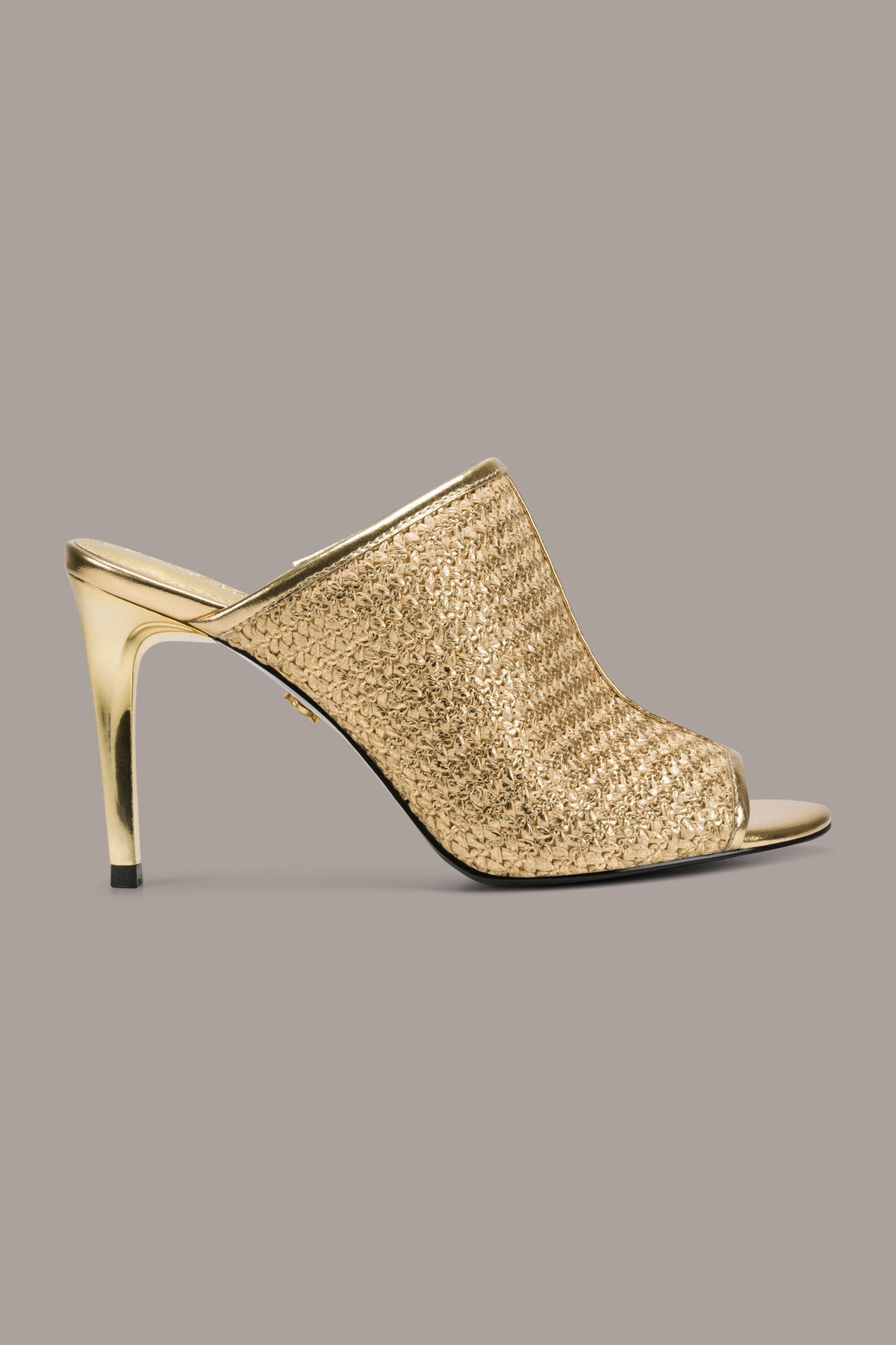 Donna Karan DONNA METALLIC RAFFIA MULE
