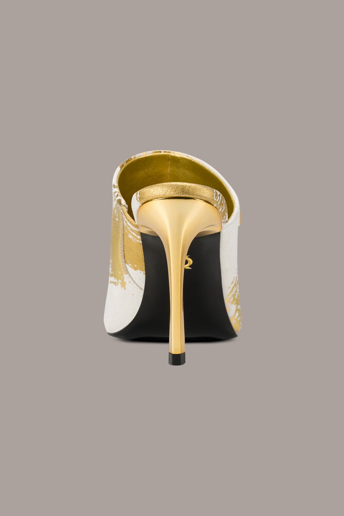 Donna Karan DONNA METALLIC BRUSHSTROKE MULE SANDAL