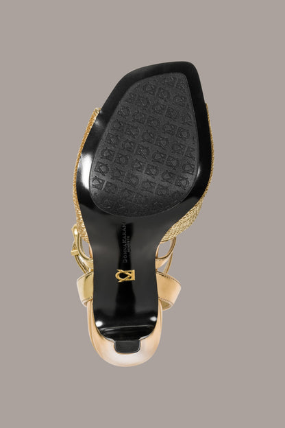 Donna Karan BROOKS METALLIC SANDAL