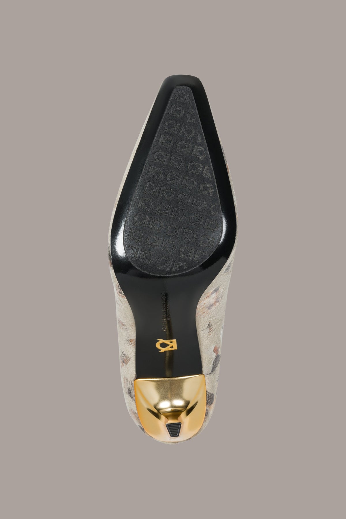 Donna Karan SAVITA METALLIC LEOPARD HIGH PUMP