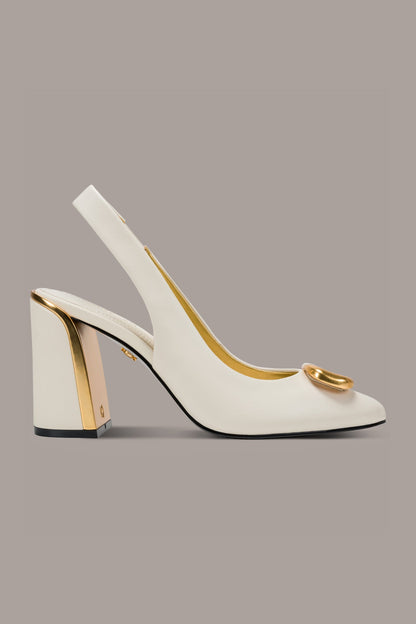Donna Karan REBECCA LEATHER SLINGBACK PUMP