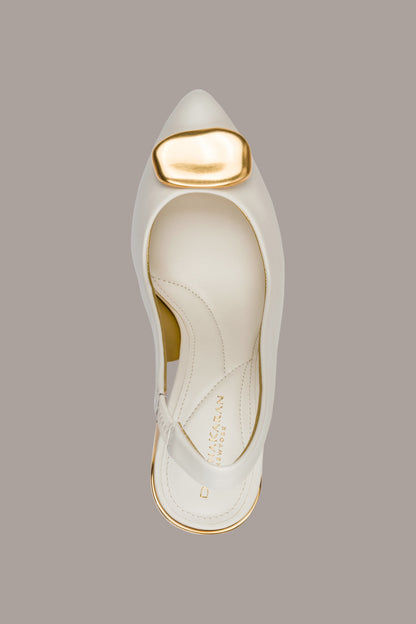 Donna Karan REBECCA LEATHER SLINGBACK PUMP
