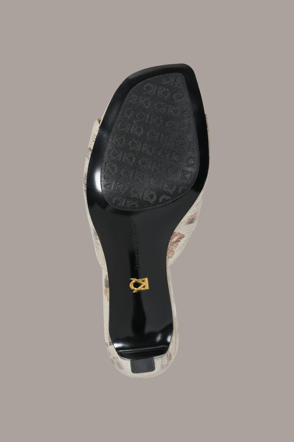 Donna Karan BYRONY METALLIC LEOPARD MULE SANDAL