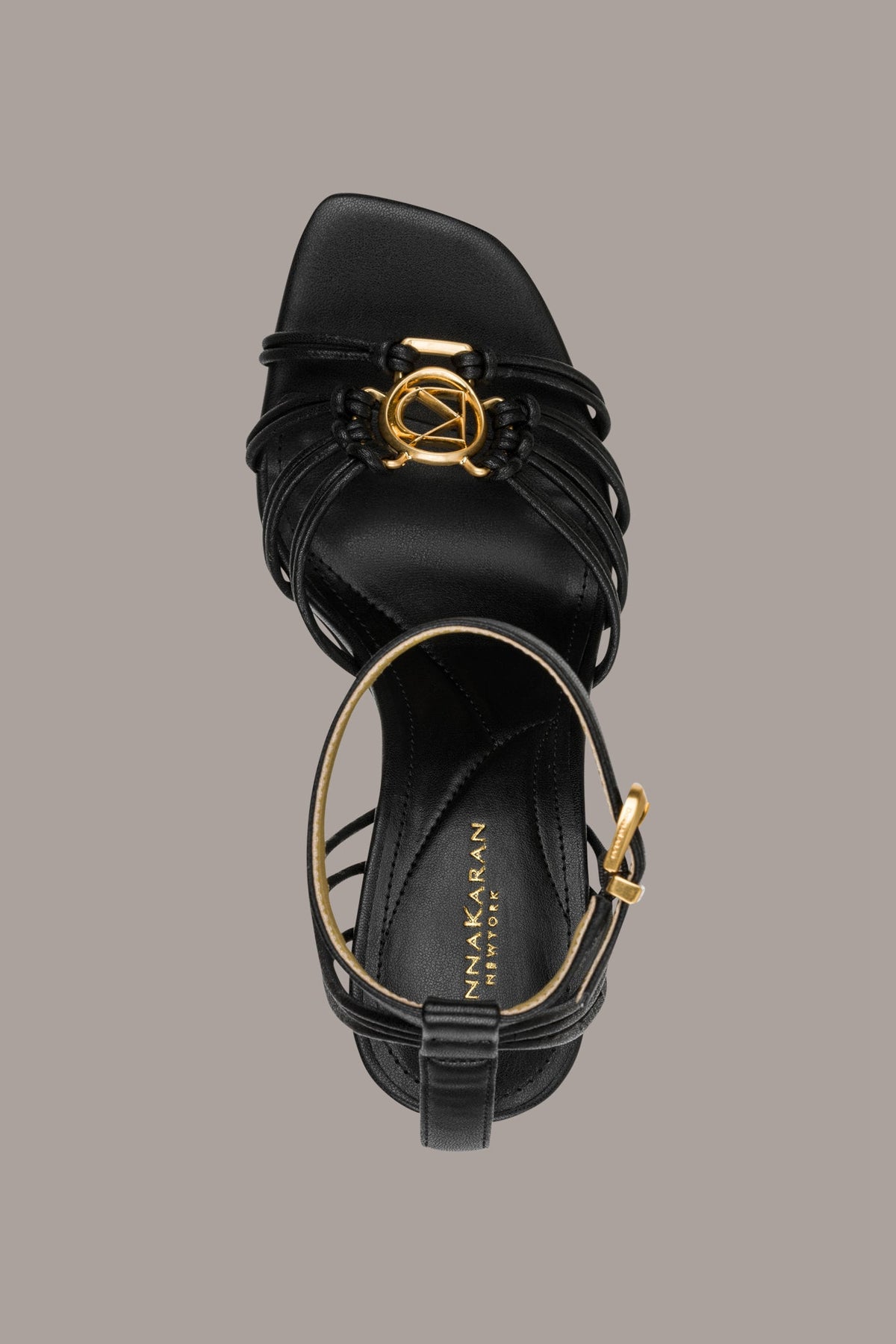 Donna Karan BRIELLE LOGO STRAPPY STILETTO SANDAL