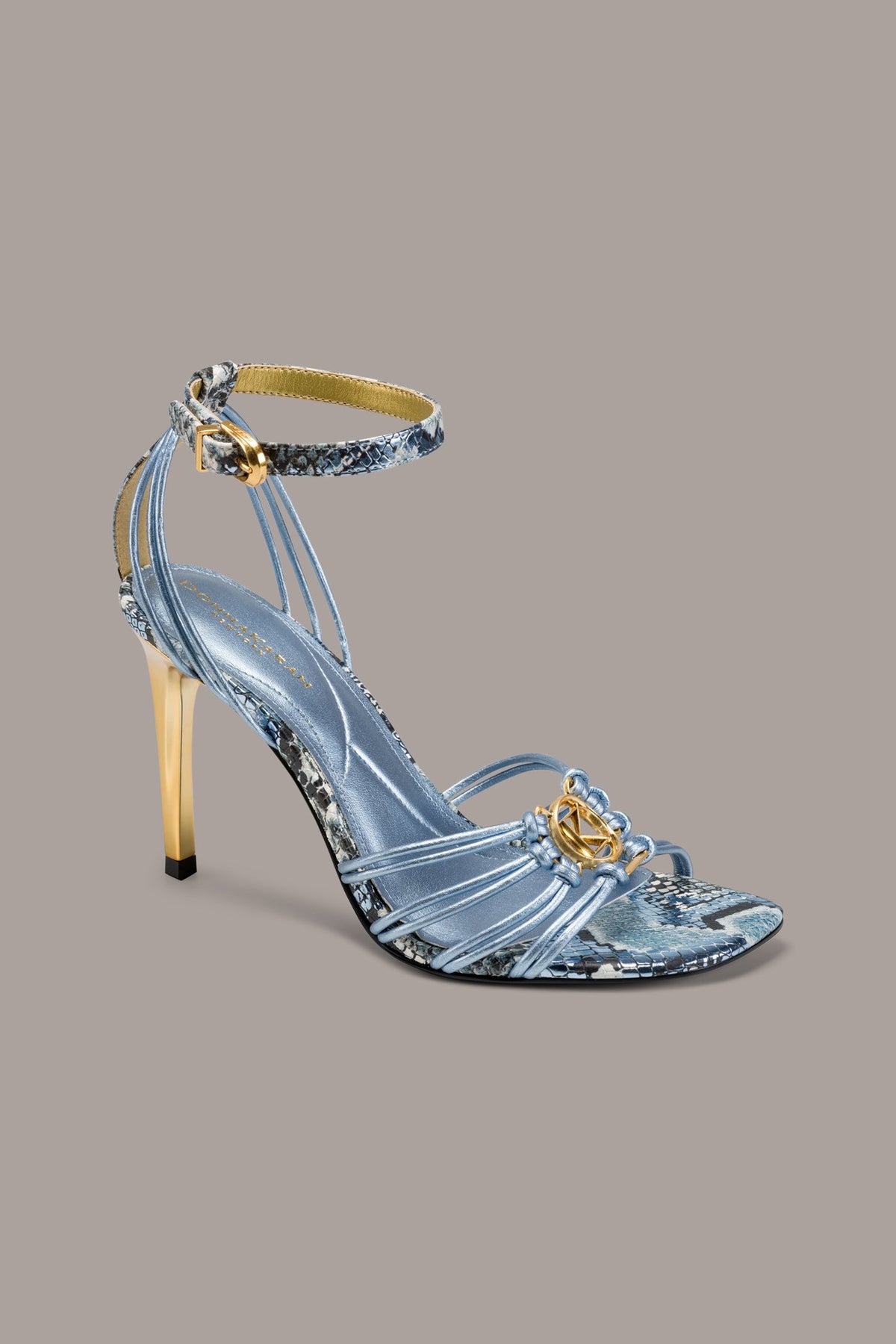 Donna Karan BRIELLE SNAKE-PRINT STILETTO SANDAL