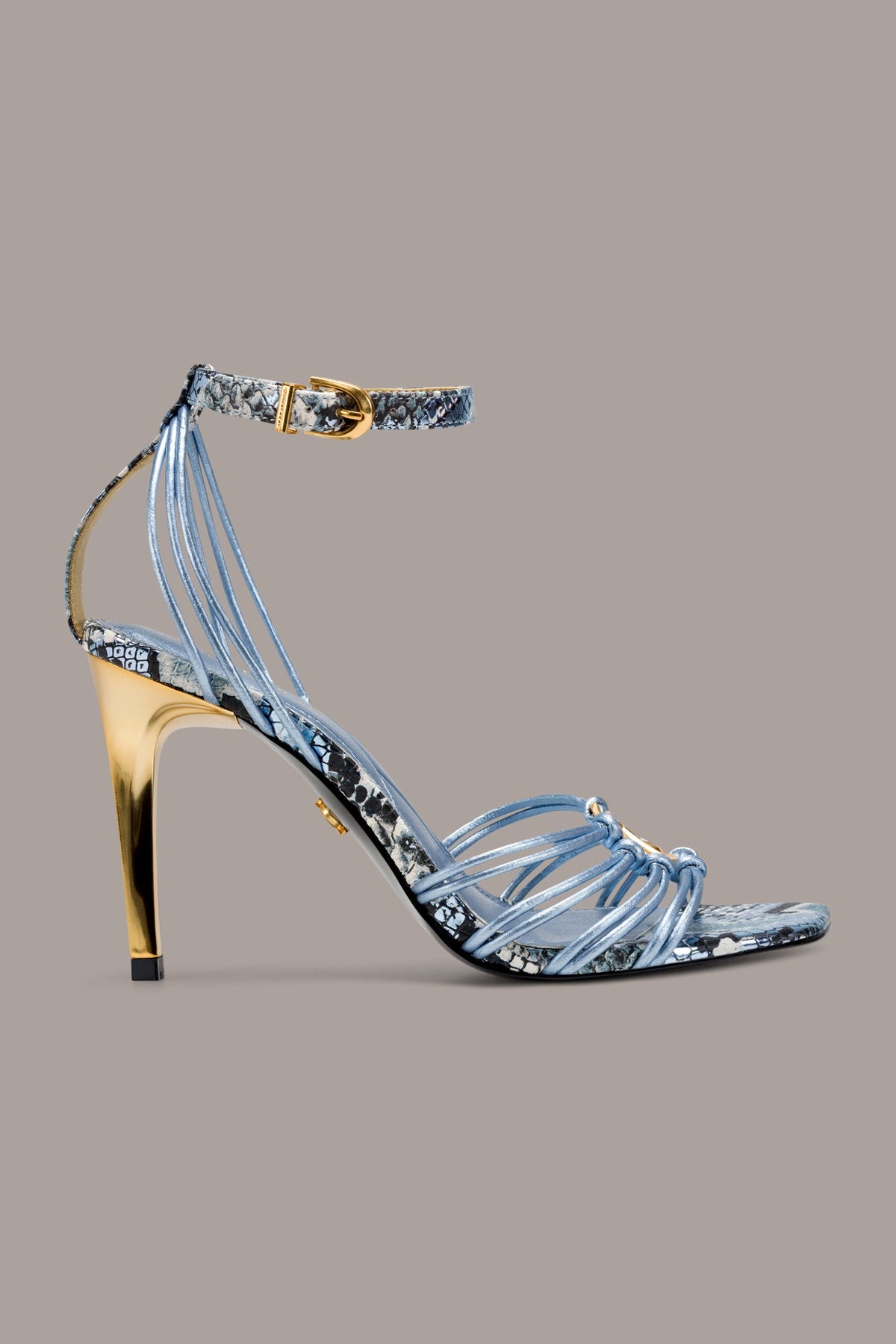 Donna Karan BRIELLE SNAKE-PRINT STILETTO SANDAL