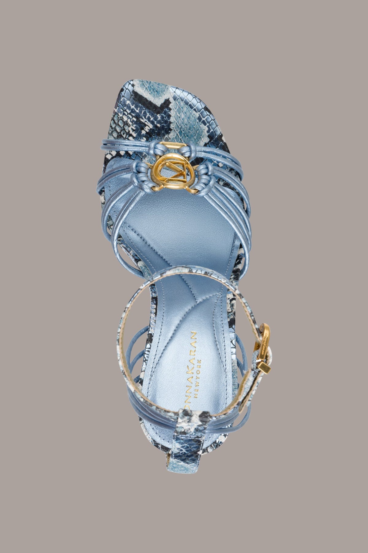 Donna Karan BRIELLE SNAKE-PRINT STILETTO SANDAL