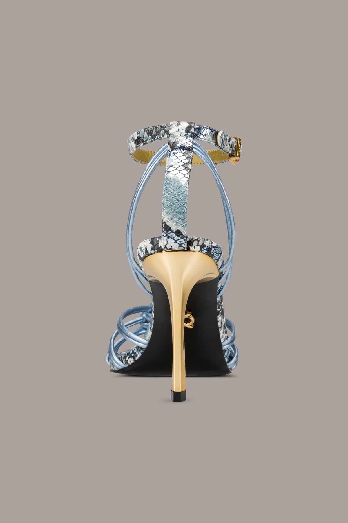 Donna Karan BRIELLE SNAKE-PRINT STILETTO SANDAL