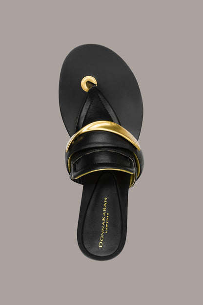 Donna Karan VELVET THONG SANDAL