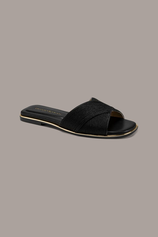 Donna Karan HARMONY WOVEN SLIDE SANDAL