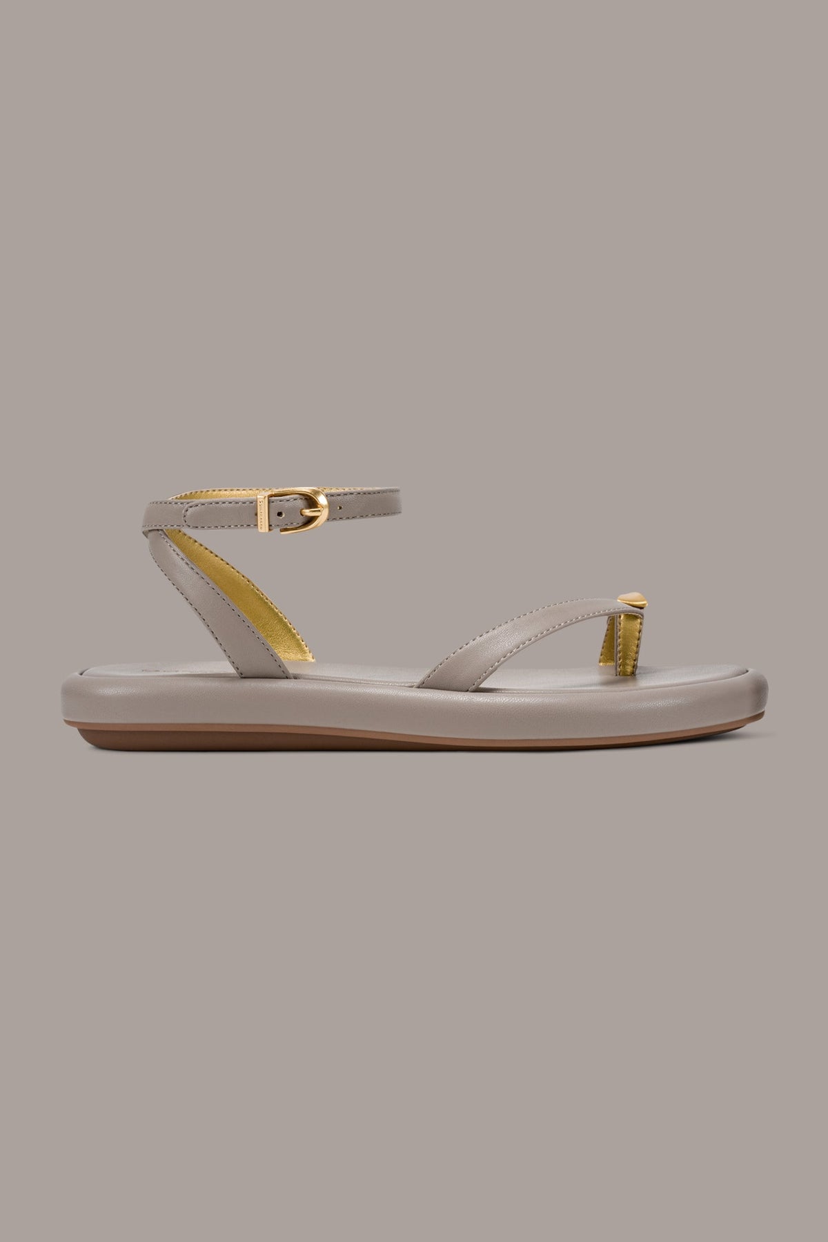 Donna Karan TABITHA ANKLE STRAP FLAT SANDAL
