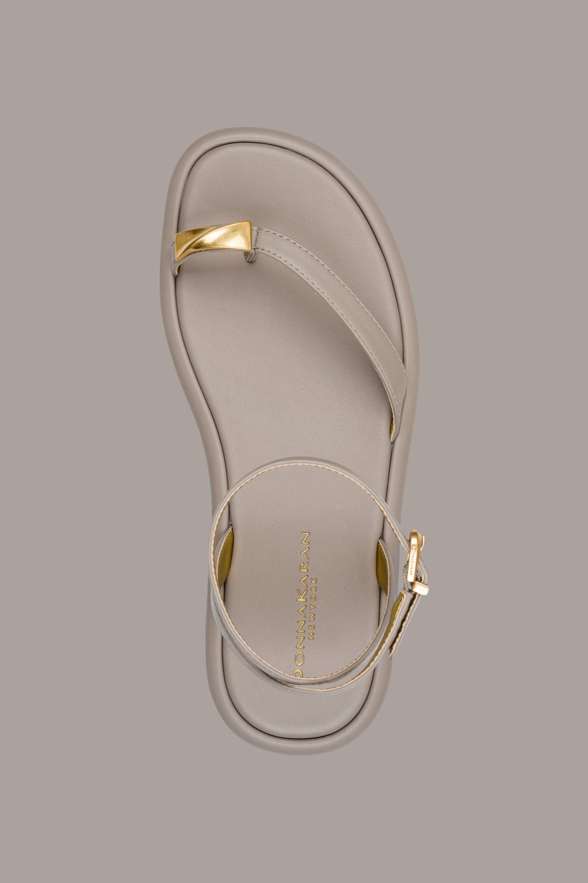 Donna Karan TABITHA ANKLE STRAP FLAT SANDAL