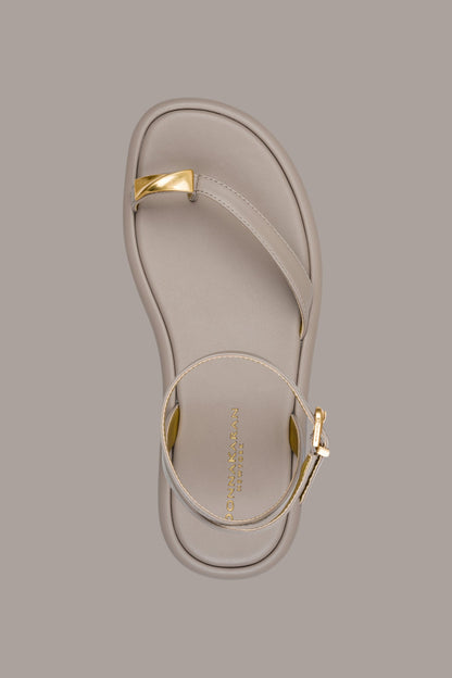 Donna Karan TABITHA ANKLE STRAP FLAT SANDAL