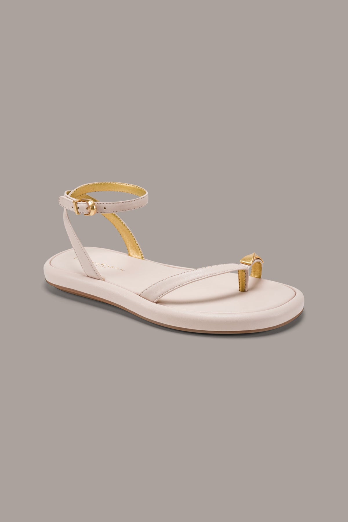 Donna Karan TABITHA ANKLE STRAP FLAT SANDAL