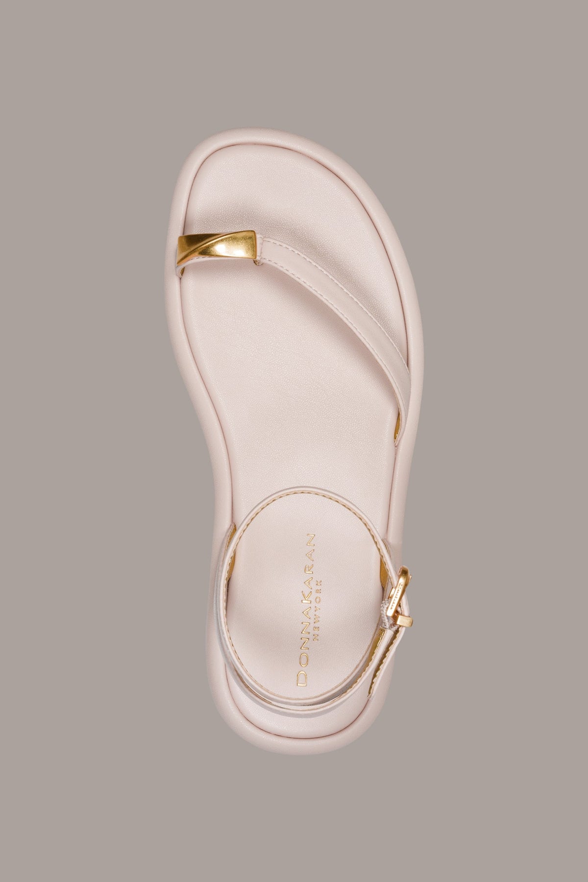 Donna Karan TABITHA ANKLE STRAP FLAT SANDAL