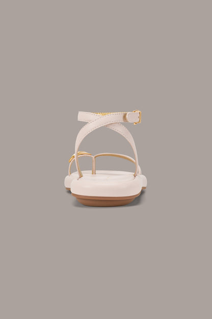 Donna Karan TABITHA ANKLE STRAP FLAT SANDAL