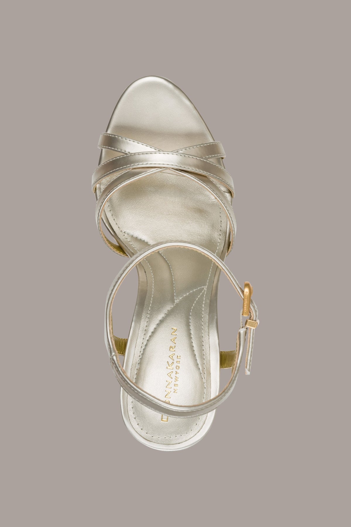 Donna Karan SPENCER METALLIC PLATFORM SANDAL