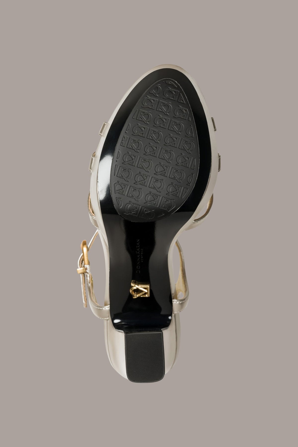 Donna Karan SPENCER METALLIC PLATFORM SANDAL
