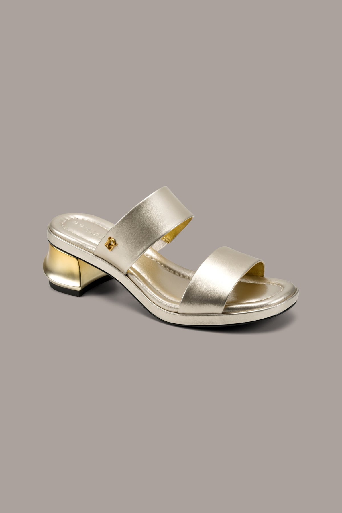Donna Karan TEAGAN METALLIC MULE SANDAL