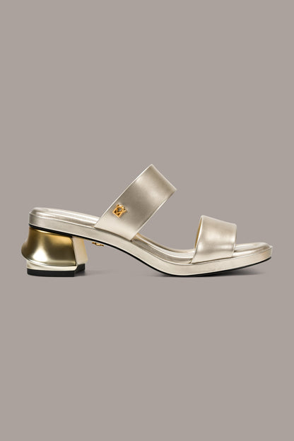 Donna Karan TEAGAN METALLIC MULE SANDAL