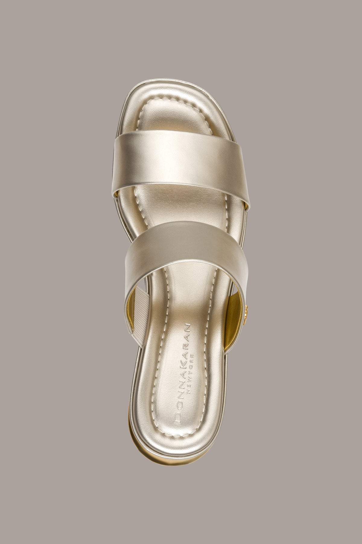 Donna Karan TEAGAN METALLIC MULE SANDAL