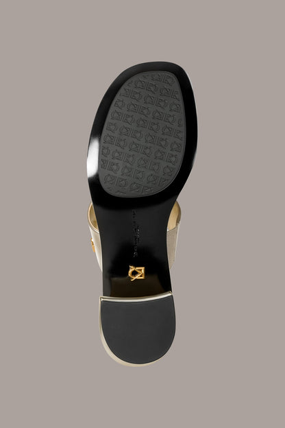 Donna Karan TEAGAN METALLIC MULE SANDAL