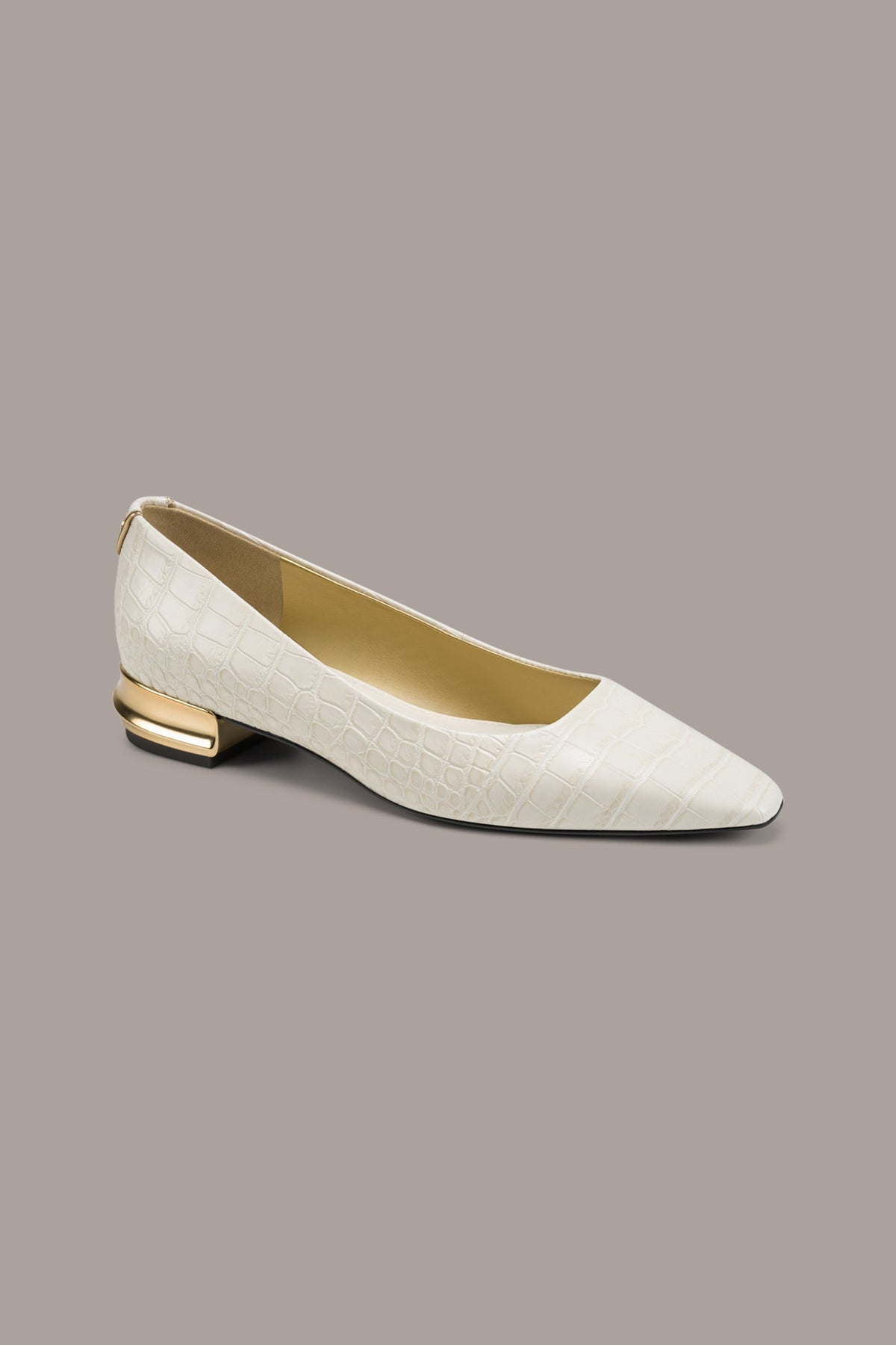 Donna Karan SAVITA CROC-EFFECT FLAT