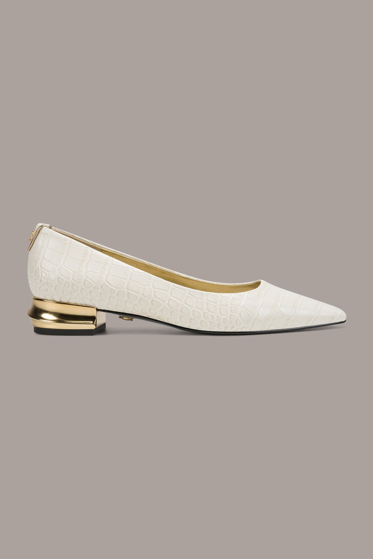 Donna Karan SAVITA CROC-EFFECT FLAT