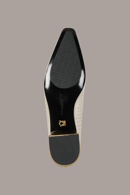 Donna Karan SAVITA CROC-EFFECT FLAT