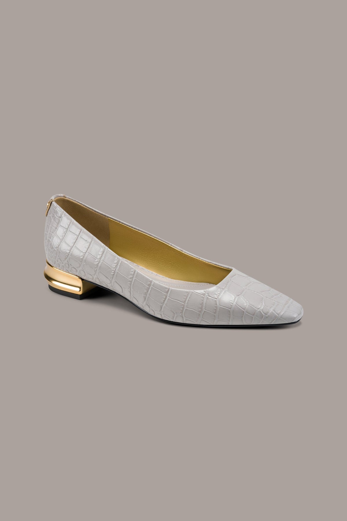 Donna Karan SAVITA CROC-EFFECT FLAT